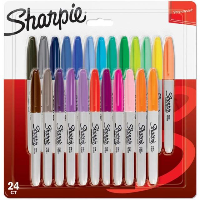 Sharpie - 2065405 marcador 24 pieza(s) Punta redonda/fina Multicolor