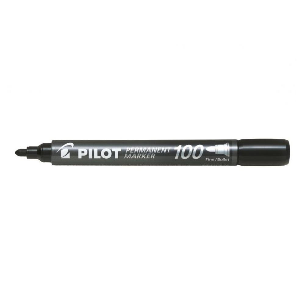 Pilot - Permanent Marker 100 marcador 1 pieza(s) Punta fina Negro