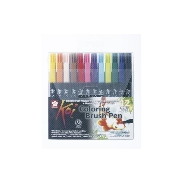 Talens - XBR12A marcador 12 pieza(s) Punta de pincel Multicolor