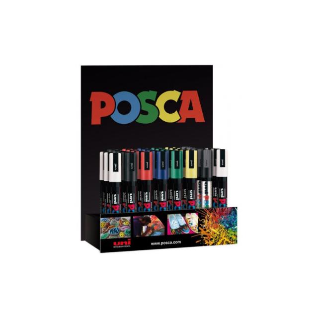 Uni-Ball - ROTUL.UNI-POSCA PC-5M EXPOSITOR de 36