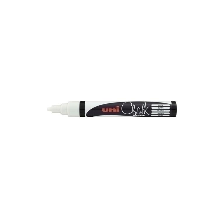 Uni-Ball - Pack 6 Unid. ROTUL.UNIBALL CHALK MARKER PWE-5M BLANCO 264614000/140012000