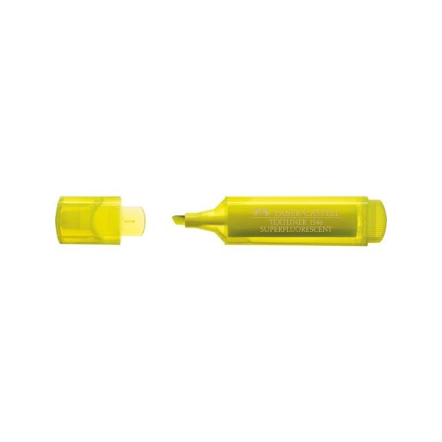 Faber-Castell - TEXTLINER 1546 marcador 10 pieza(s) Punta de cincel/fina Amarillo 154607