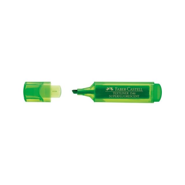 Faber-Castell - TEXTLINER 1546 marcador 10 pieza(s) Punta de cincel/fina Verde claro 154663