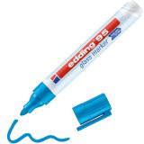Edding - 95 Glass marcador 1 pieza(s) Punta redonda Azul