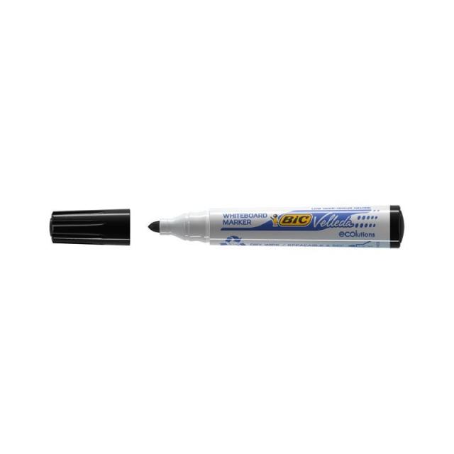 BIC - Whiteboard Velleda ECOlutions 1701 marcador 12 pieza(s) Negro