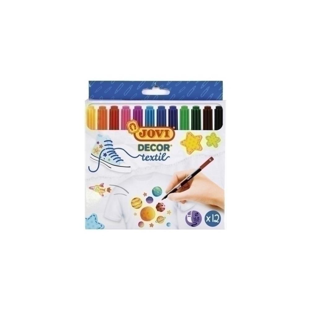 Jovi - ROTUL.JOVI DECOR TEXTIL ESTUCHE 12 - Pack de 1 unidad 1410