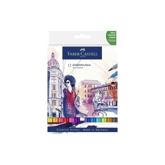 Faber-Castell - 164612 marcador 12 pieza(s) Punta fina Multicolor
