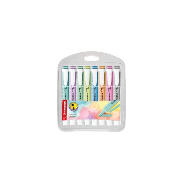 STABILO - swing cool Pastel marcador 8 pieza(s) - Pack de 5 unidades Punta de cincel Colores surtidos 275/8-08-2 - Color no ele