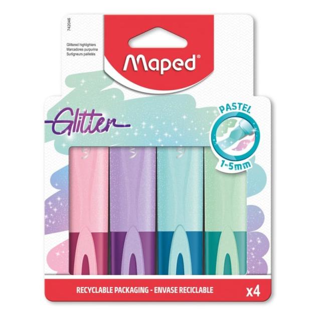 Maped - CF4 marcador 4 pieza(s) Multicolor - Pack de 12 unidades - 742046