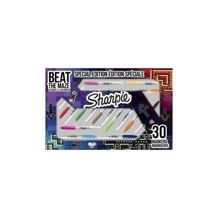 Sharpie - 2180836 marcador 30 pieza(s) Azul, Verde, Gris, Naranja, Rosa, Rojo, Blanco, Amarillo