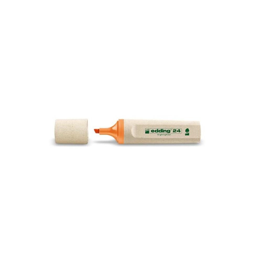 Edding - EcoLine 24 marcador 1 pieza Punta de cincel Naranja 4-24006