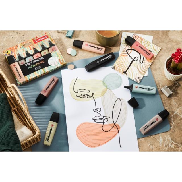 STABILO - BOSS ORIGINAL marcador 10 pieza(s) Punta de cincel Negro