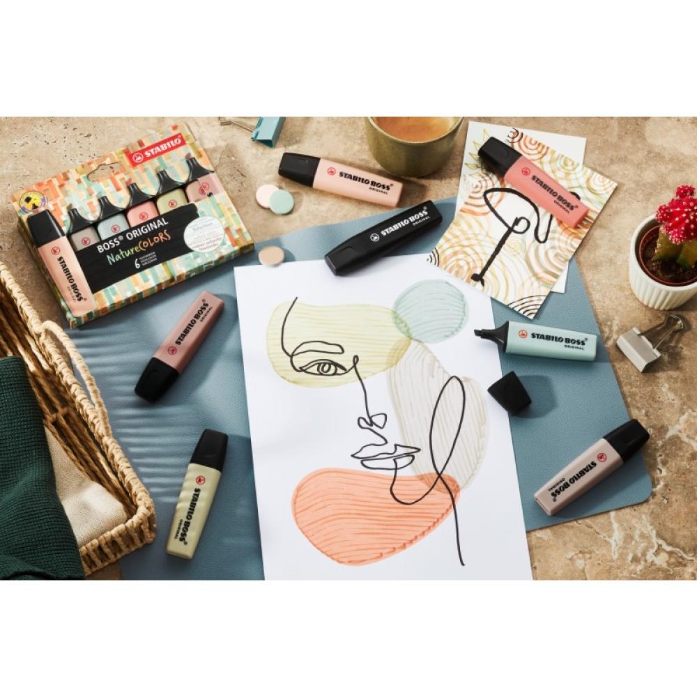 STABILO - BOSS ORIGINAL marcador 10 pieza(s) Punta de cincel Negro