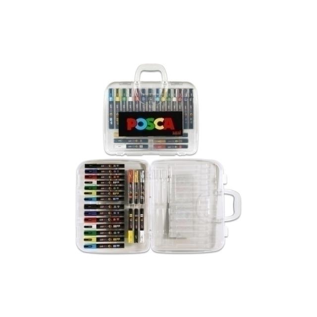 POSCA - POSCA MARCADORES DE PINTURA NO PERMANENTE PUNTA CÓNICA MALETÍN 20 C/SURTIDOS - Color no elegible