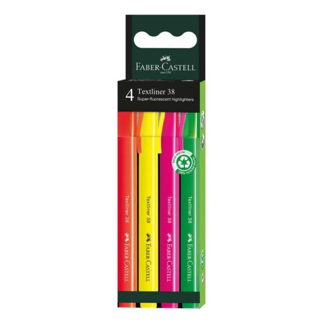 Faber-Castell - 157774 marcador 4 pieza(s) Multicolor