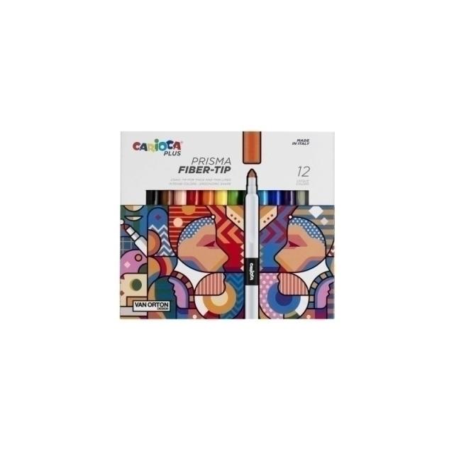 Carioca - Prisma marcador 12 pieza(s) Fibre tip Multicolor
