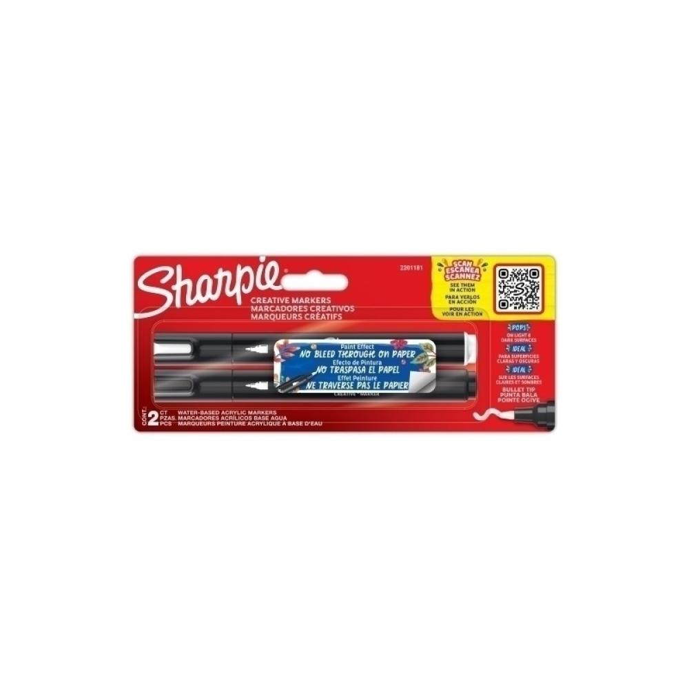 Sharpie - Establece marcadores ACRÍLICOS creativos - 2 piezas