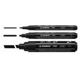STABILO - FREE Acrylic marcador 3 pieza(s) Negro