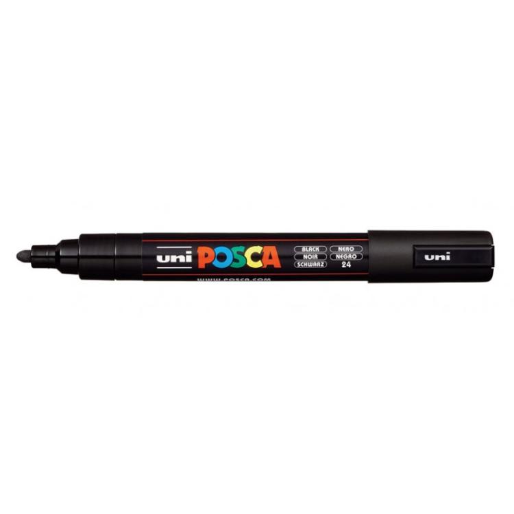 Uni-Ball - PC-5M marcador Punta redonda Negro
