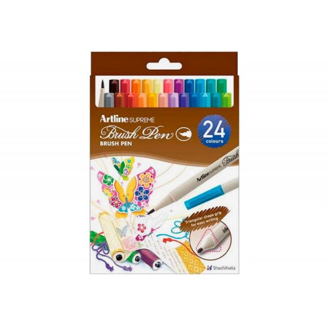 Artline - EPFS-F marcador 24 pieza(s) Punta de pincel Colores surtidos
