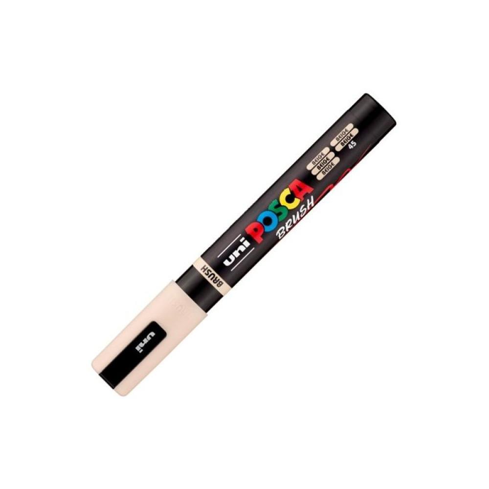 POSCA - POSCA MARCADOR PC-5BR BRUSH PUNTA M SEMIFLEXIBLE BEIGE