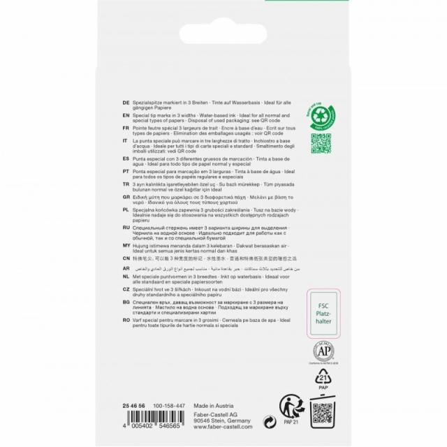 Faber-Castell - 254656 marcador 6 pieza(s) Colores surtidos