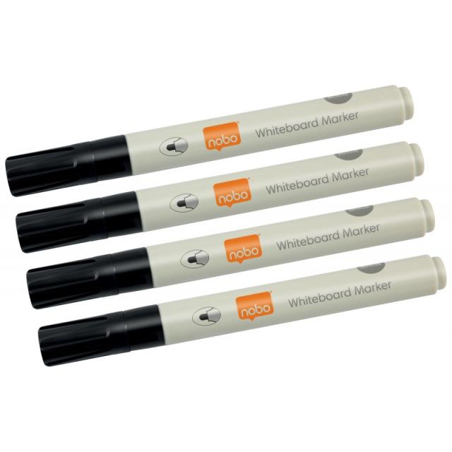 Nobo - 1915707 marcador 4 pieza(s) Punta redonda Negro