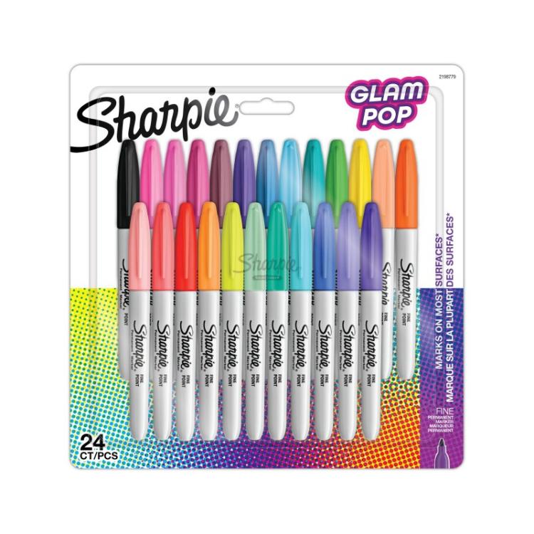 Sharpie - 2198779 marcador 24 pieza(s) Punta fina Negro, Azul, Verde, Naranja, Rosa, Rojo, Amarillo