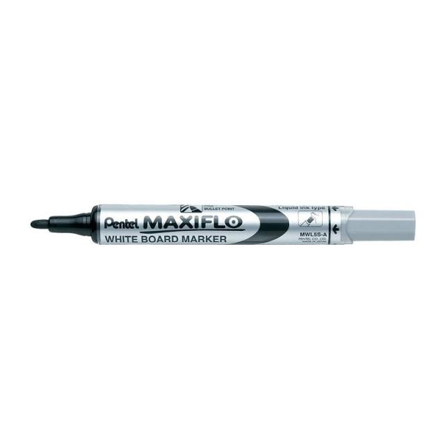 Pentel - Maxiflo marcador 12 pieza(s) Punta redonda Negro