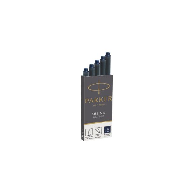 Parker - 1950385 Recambio de bolígrafo Negro, Azul 5 pieza(s)