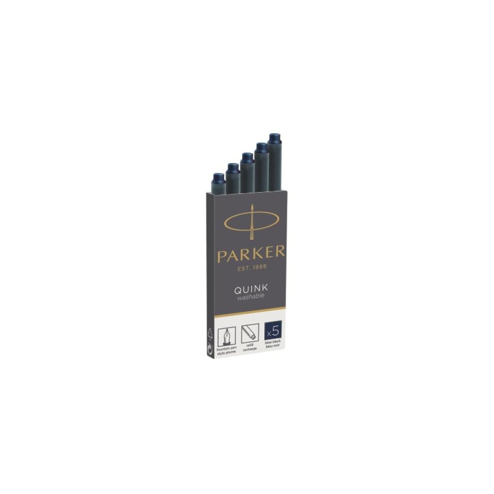 Parker - 1950385 Recambio de bolígrafo Negro, Azul 5 pieza(s)