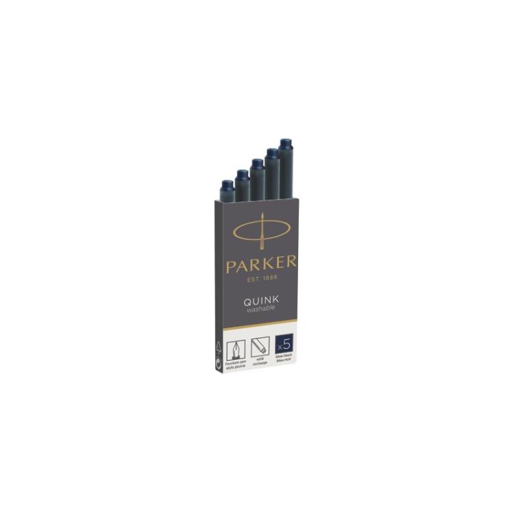 Parker - 1950385 Recambio de bolígrafo Negro, Azul 5 pieza(s)