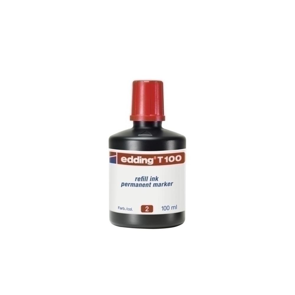 Edding - TINTA ROTUL.EDDING 100 ml T100 ROJO