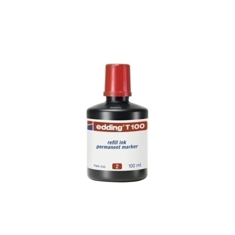 Edding - TINTA ROTUL.EDDING 100 ml T100 ROJO