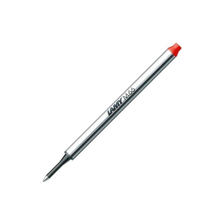 Lamy - LAMY RECAMBIO PARA ROLLER M63 CON CAPUCHÓN PUNTA MEDIA ROJO - Pack de 10 unidades