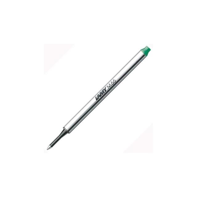 Lamy - LAMY RECAMBIO ROLLERBALL M66 PUNTA MEDIA VERDE - Pack de 5 unidades