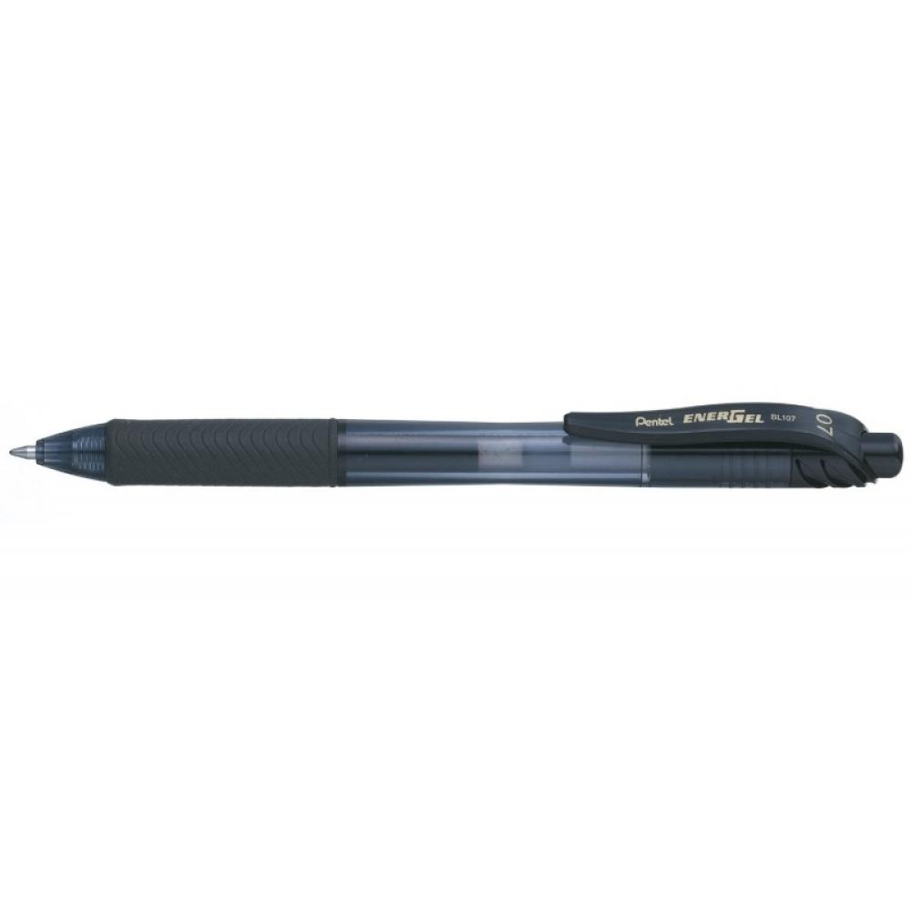 Pentel - BL107-A bolígrafo de gel Bolígrafo de gel de punta retráctil Negro 1 pieza(s)