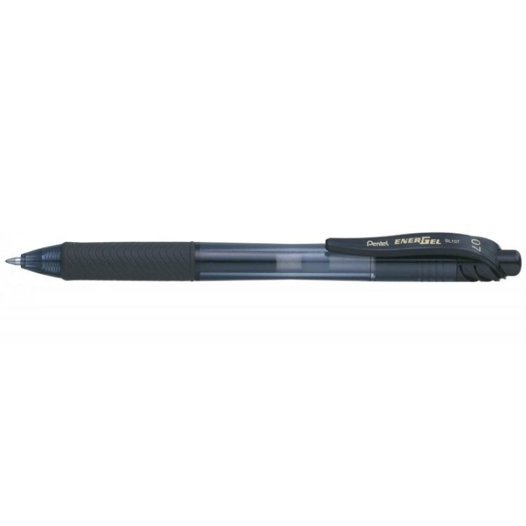 Pentel - BL107-A bolígrafo de gel Bolígrafo de gel de punta retráctil Negro 1 pieza(s)