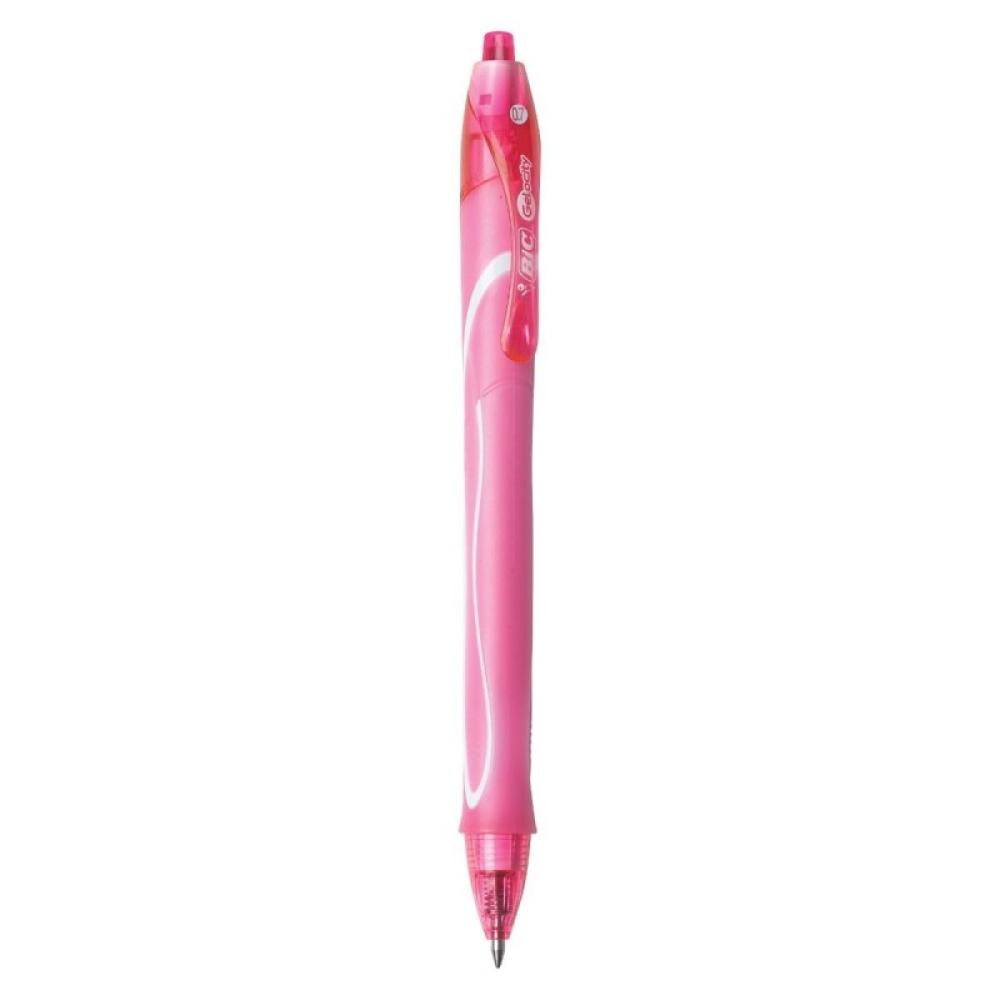 BIC - Gel-ocity Quick Dry Fashion Bolígrafo de gel de punta retráctil Rosa 1 pieza(s)