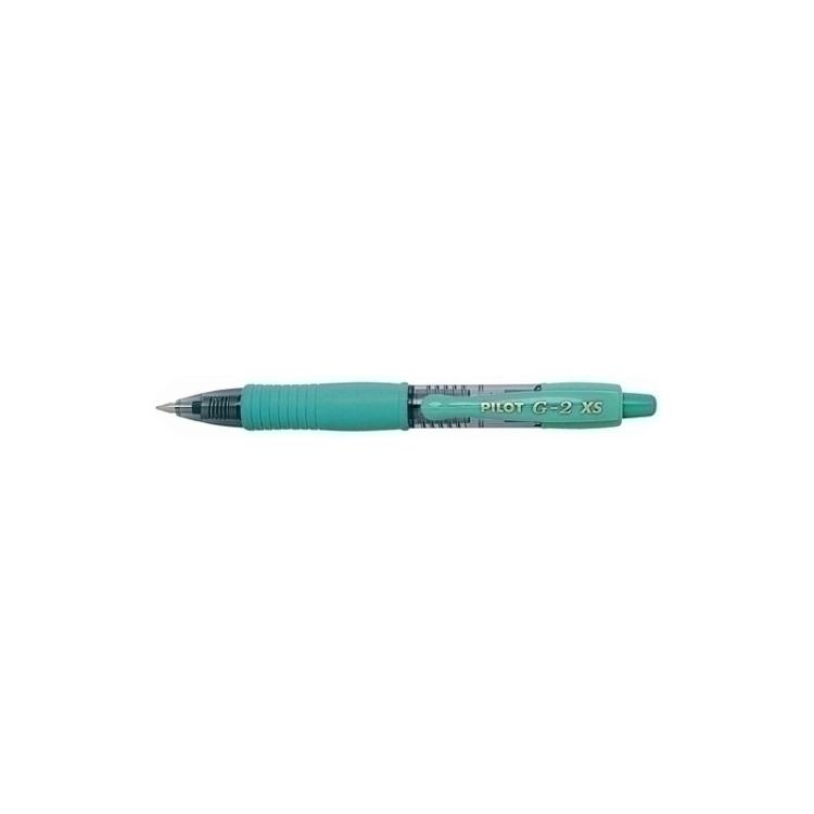 Pilot - G2 XS Bolígrafo de gel de punta retráctil Fino Turquesa