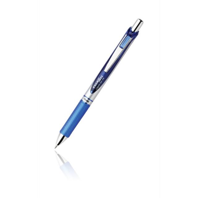 Pentel - EnerGel Bolígrafo de gel de punta retráctil Azul 12 pieza(s)