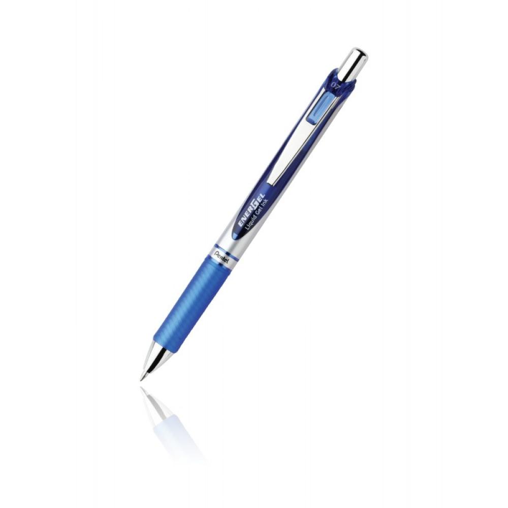 Pentel - EnerGel Bolígrafo de gel de punta retráctil Azul 12 pieza(s)