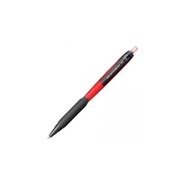 Uni-Ball - UNIBALL ROLLERBALL JETSTREAM 101 SXN-101 RETRÁCTIL ROJO -12U-