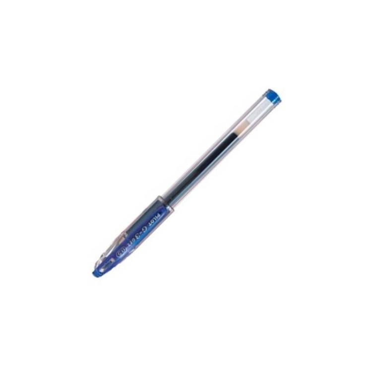Pilot - PILOT BOLÍGRAFO G-3 C/ GRIP TINTA DE GEL 0.5MM AZUL -12U-