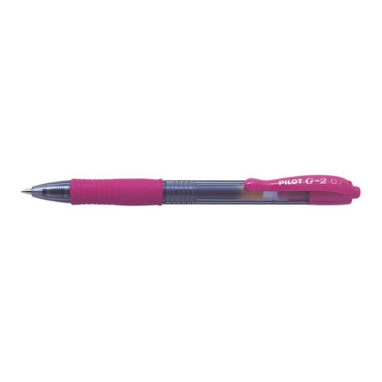 Pilot - G-2 Bolígrafo de gel de punta retráctil Rosa 12 pieza(s) BL-G2-7-P