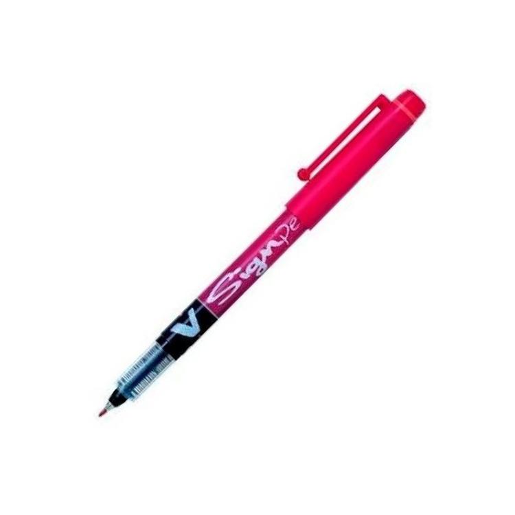Pilot - ROTULAD. PILOT VSIGNPEN PTA.FIBRA ROJO - Pack de 12 unidades - SW-VSP-R