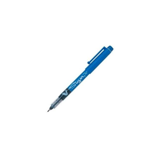 Pilot - ROTULAD. PILOT VSIGNPEN PTA.FIBRA AZUL - Pack de 12 unidades - SW-VSP-L