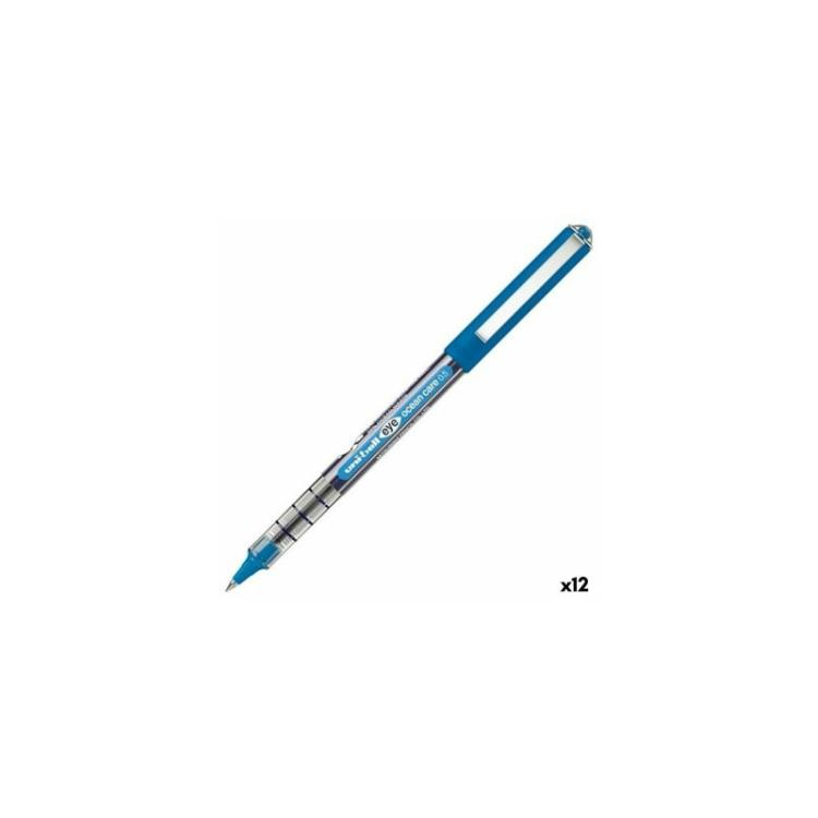 Uni-Ball - UNIBALL ROLLERBALL EYE OCEAN CARE UB-150ROP 0,5MM AZUL - Pack de 12 unidades