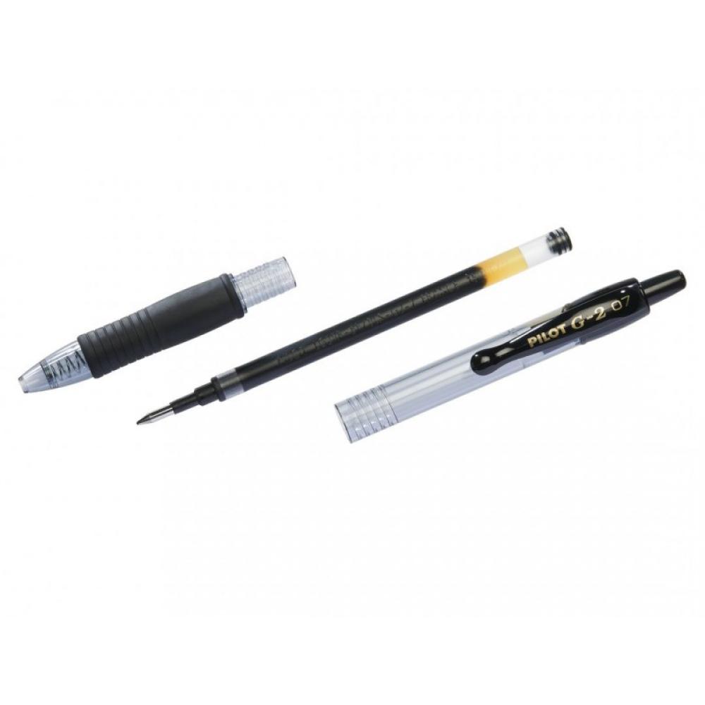 Pilot - Gelroller G-2 0.7 Bolígrafo de gel de punta retráctil Medio Negro