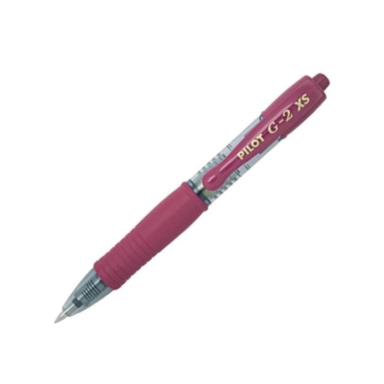 Pilot - G2 XS Bolígrafo de gel de punta retráctil Fino Burdeos BL-G2-XS-7-DR - 1 unidad